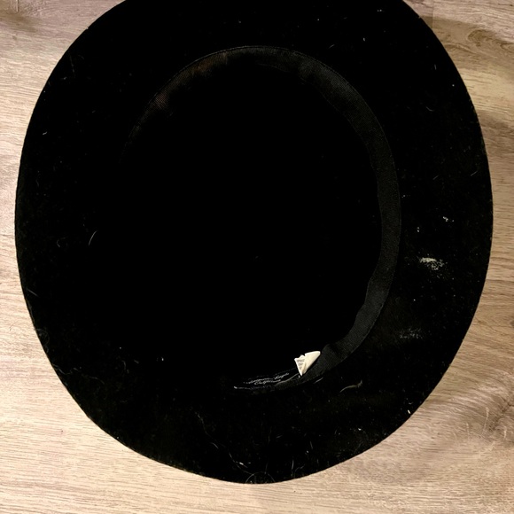 Free People Black fedora with feather band *Mobwife Aesthetic* - Picture 3 of 3